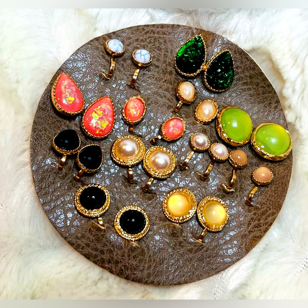 Set 12 pair clip on earrings New